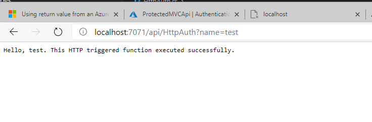 Create an Azure AD protected API using Azure Functions and .NET Core 3.1